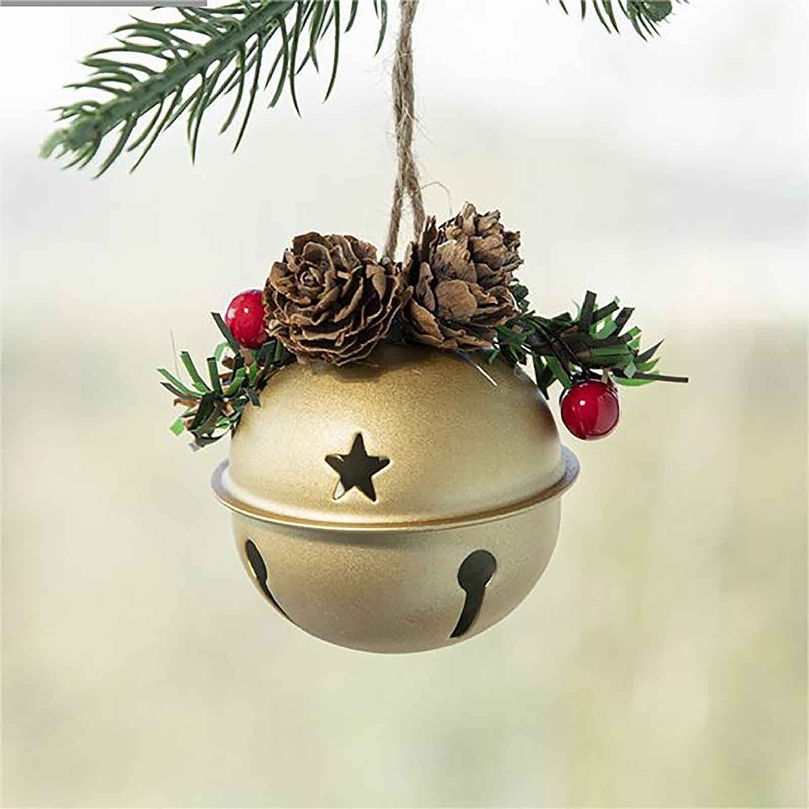 Big Save Christmas Tree Decorations Metal Bell Pendants Christmas Tree