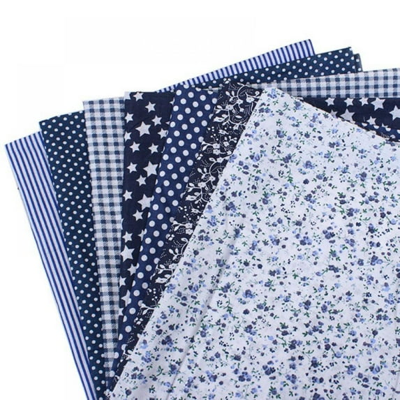[Big Save!] DIY Hand Patchwork Fabric Pre Cut Assorted Printed Cotton Fabric Patchwork Quilting Fabric Sets Sewing Fabric Patchwork Flower Dots DIY Quilting Handmade Craft