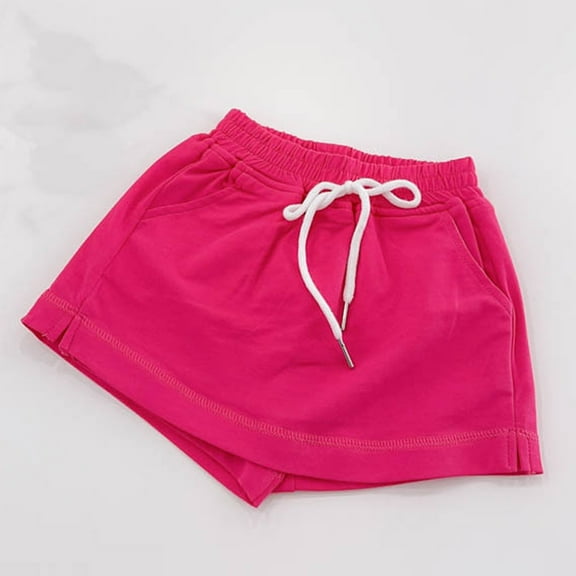 The Big Save of The Day kttectoa Kids Clothes Girls Elastic Waist Drawstring 2-in-1 Athletic Tennis Running Shorts Casual Shorts Flowy Shorts Sports Shorts Outwear Shorts Toddler Shorts 3-13T