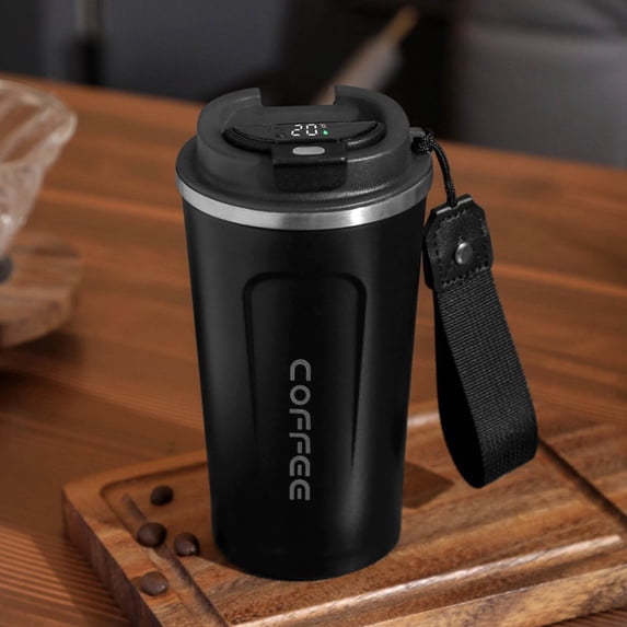 Big Save Feledorashia 510ML Stainless Steel Coffee Thermos Smart Temperature Measurement and Insulation Cup Portable Water Bottles