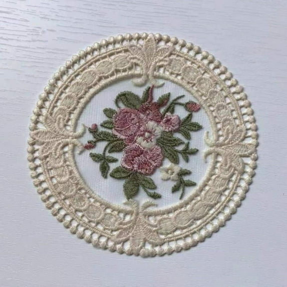 Big Save! Handmade Crochet Cotton Lace Round Table Placemats Doilies Doily Cup Cushion