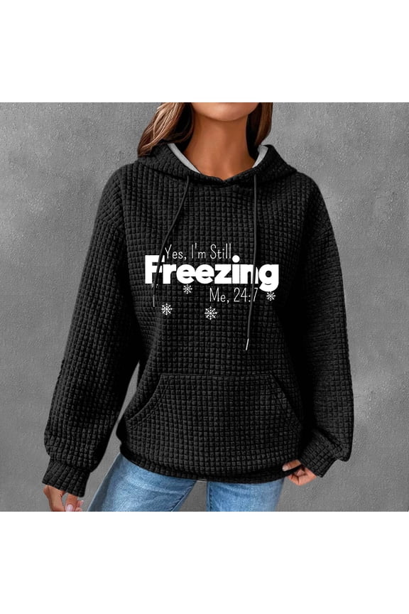 The Big Save of Today Prime kttectoa Womens Tops Long Sleeve Hooded Hoodie Sweatshirts Christmas Print Sweatshirts Fall Womens Athletic Pullover with Pocket Fall Sweatshirts for Women