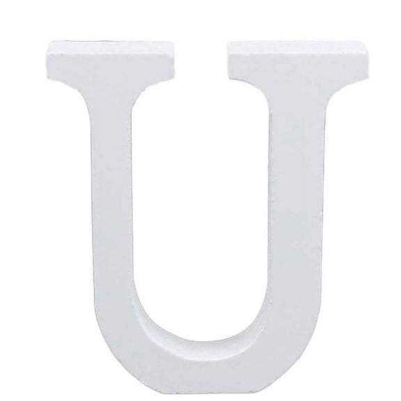 Big Save！YODETEY Boho Room Decor House Decor Wood Wooden Letters/White Alphabet Wedding Birthday Party U Home Decor,Essentials