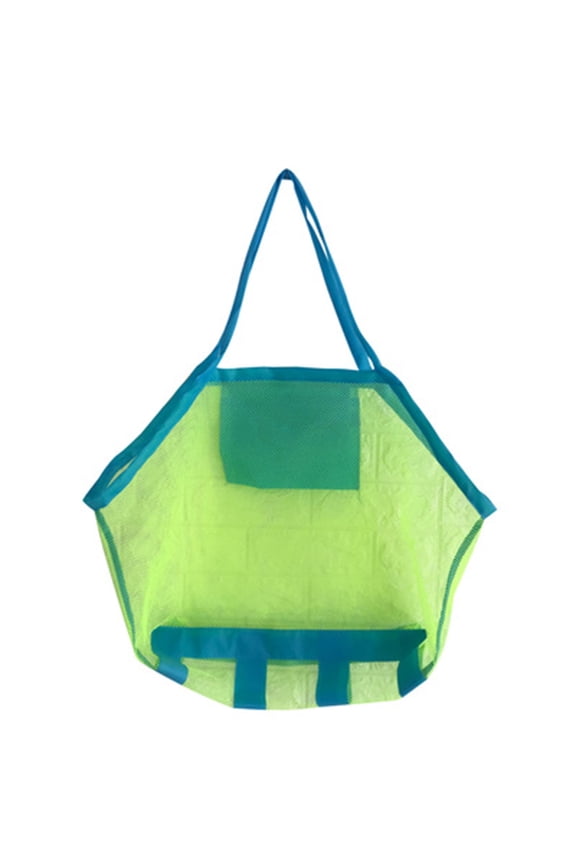 The Big Save karymi Kids Beach Toy Mesh Collection Bag 25.1x15.7in Large Capacity Zippered Opening Shoulder Strap Portable Collecting Bag for Outdoor Travel Toys Age 6-8 The Big Save