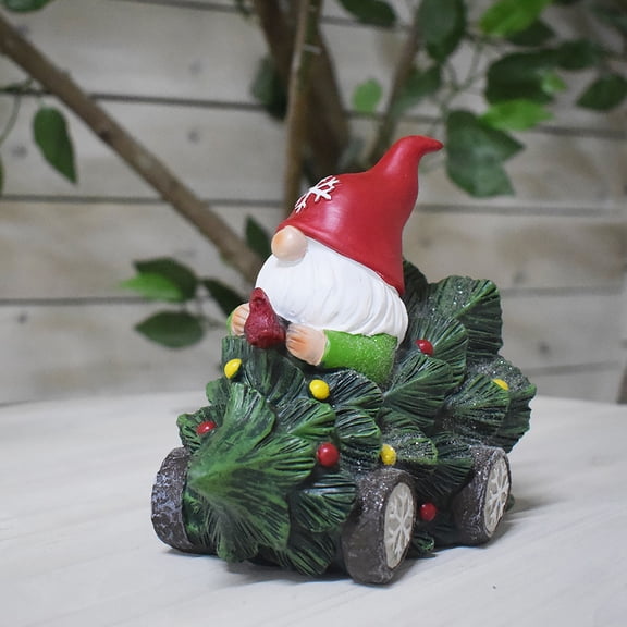 karymi Resin Christmas Festival Candy Wagon Home Decor Centerpiece with Holiday Theme for Seasonal Display Christmas Decorations Indoor