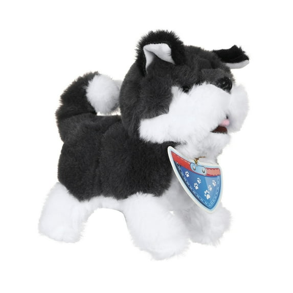 The Big Save karymi Robot Dog Realistic Simulation Smart Toy Barking Walking Stuffed Puppy with Polymer Nose Glass Eyes Requires 2 AA Batteries Holiday Gifts The Big Save Limited Time Deal