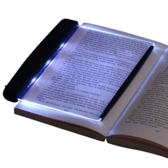 Big Saving LED Book Light Reading Night Flat Plate Portable Travel Portable Panel Lamp US
