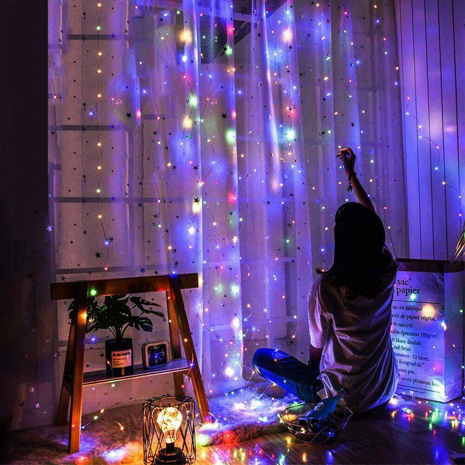 Cheap Curtain Fairy Lights String Light 8 Modes with Remote Control  Waterproof Home Christmas Party Wedding Light Decoration Lights USB Powered
