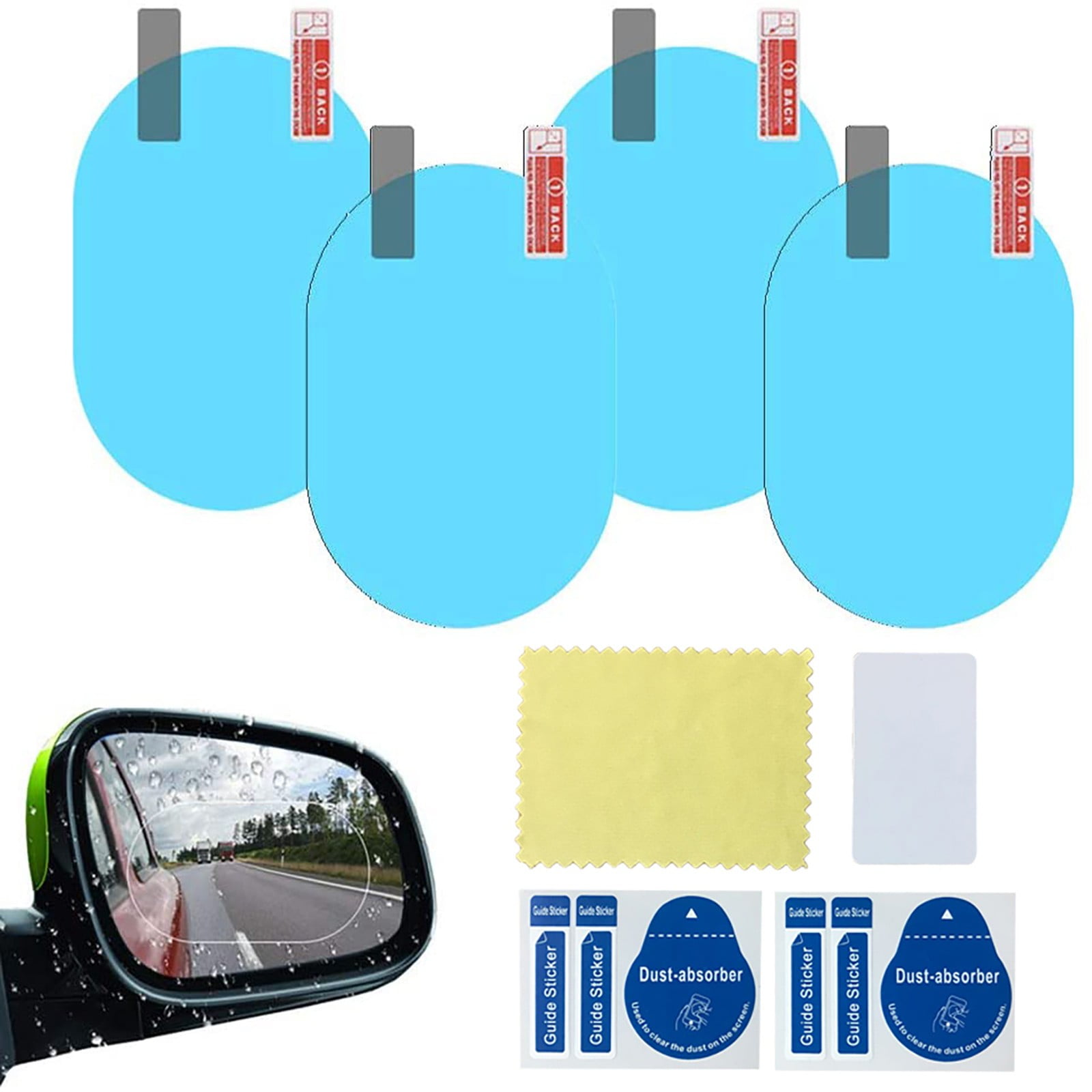 Big Savings! 4PCS Anti-Glare Coating Side Mirror Window Protector, Car ...