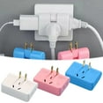thumbnail image 1 of Gosuguu 1 to 3 Socket Power Converter, 180 Degree Rotatable Power Plug, Wireless Multi-Outletss Socket, Universal Plug Adapter for Home & Office Use, 1 of 2