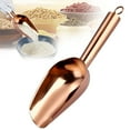 thumbnail image 1 of Big Savings Stainless Steel Multi Purpose Scoop Spoon,Assorted Colors Ice Grain Candy Coffee Bean Scoop for Kitchen Cafe Bar Use,8.07"×2.95",1PC (Golden), 1 of 9
