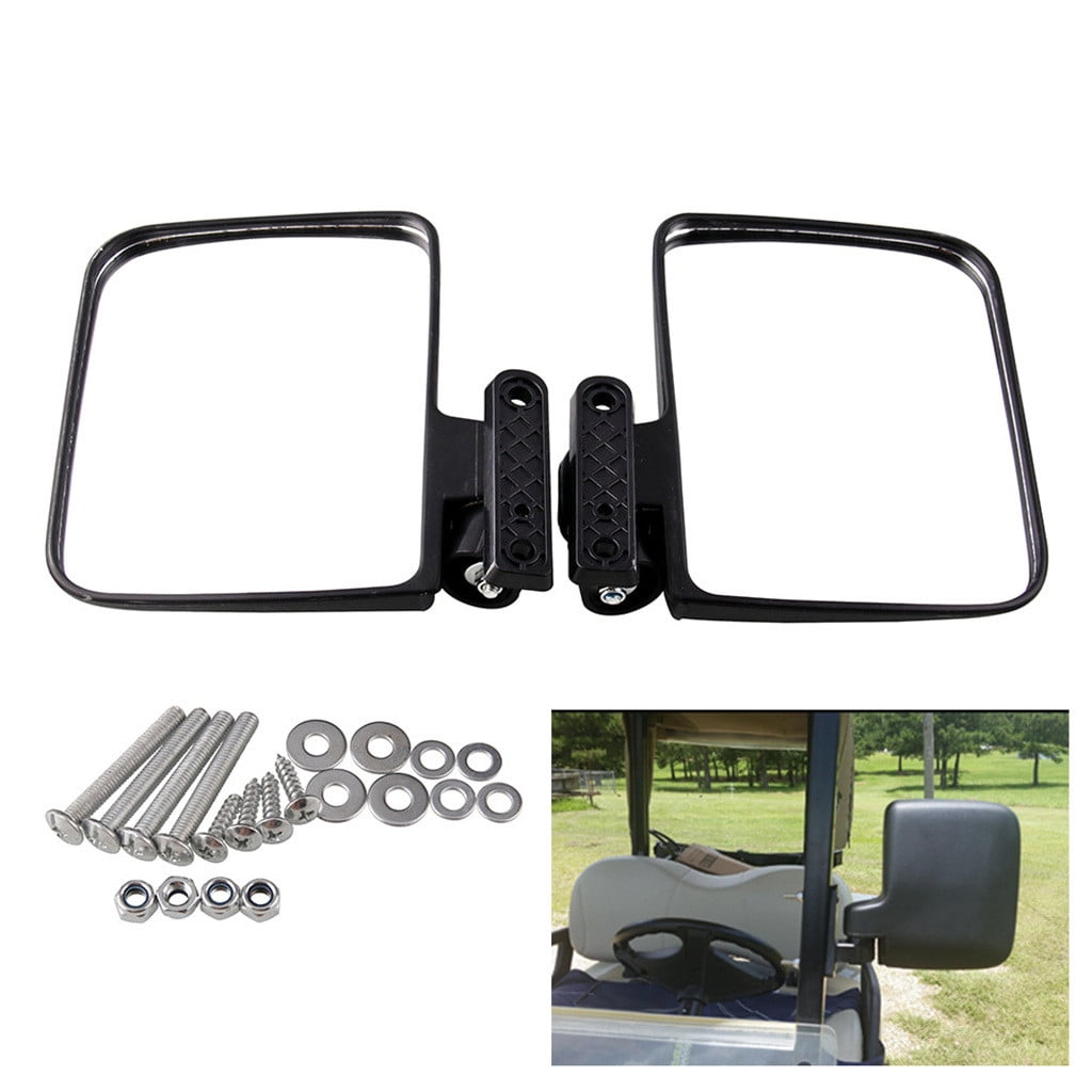Big Savings! Universal Golf Cart Mirrors, Folding Rearview Mirrors for Golf Carts, Adjustable Side Mirrors for Easy Viewing, Outdoor Vehicle Accessory Deals of The Day Clearance!