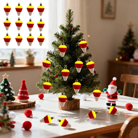 Big Savings karymi 12 Piece Corn Shaped Plastic Christmas Ornaments 1.97x1.38 Inch Red Holiday Tree Pendants Party Mall Decorations Home Decor Wholesale up to 70% off