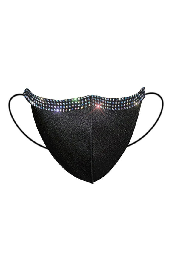 Adult Unisex Mask Outdoor Windproof Foggy Flash Sequins Nightclub Mask Wholesale