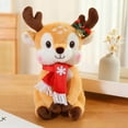 thumbnail image 1 of Big Savings karymi Christmas Deer Plush Doll with Scarf Soft Stuffed Animal Toy Festive Holiday Gift for Children Bedroom Decor 9 Inch Women Gifts The Big Save Winter Savings, 1 of 6