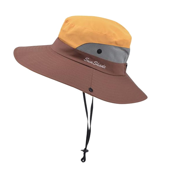 karymi Foldable Outdoor Sun Hat Fisherman Hat Summer Sun Hat Cycling Trip Gifts for Men Travel Essentials
