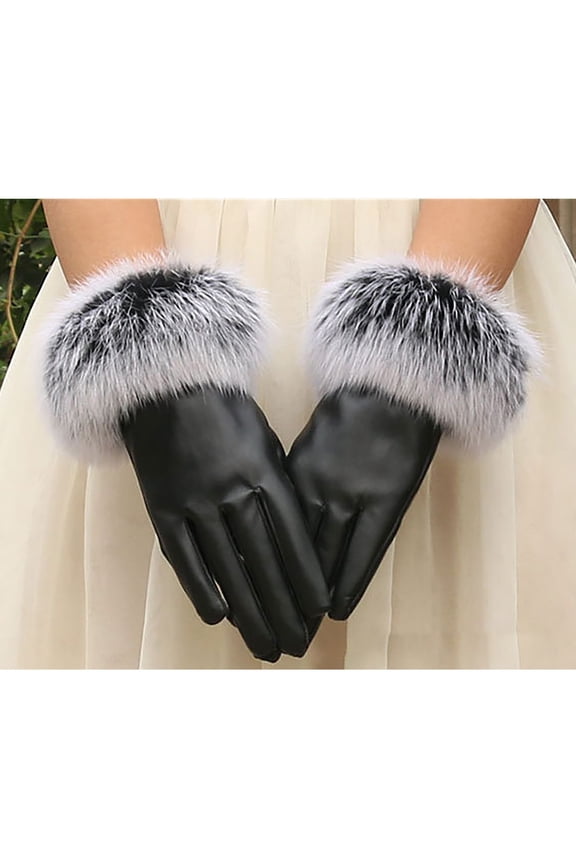 Ladies leather gloves and winter warm with screen gloves Camping Gear Camping Accessories Wholesale