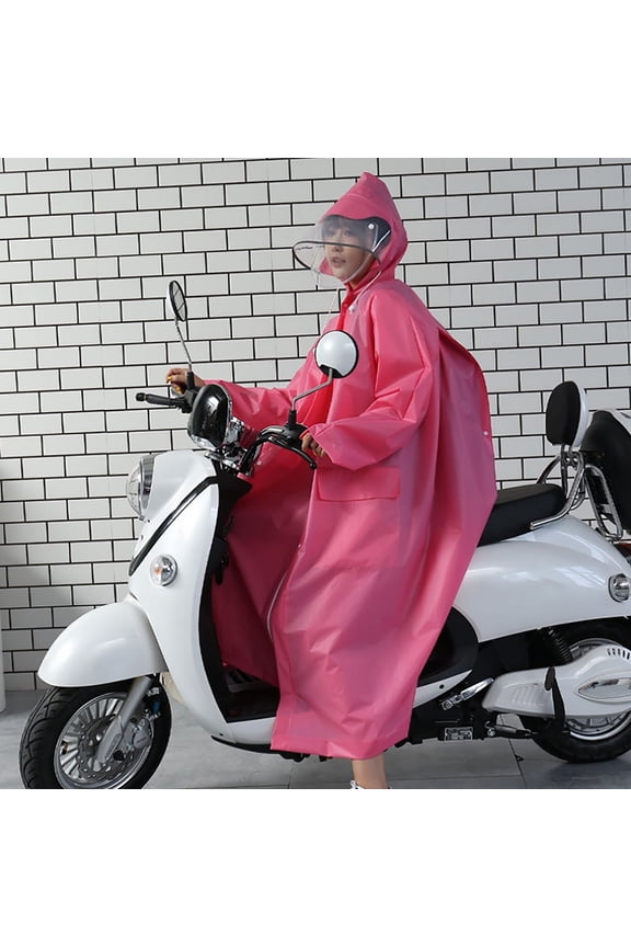 Long Transparent Men Women Hooded Jacket Rainproof Raincoat Rain Coat Camping Essentials Travel Essentials
