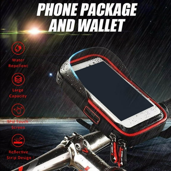 karymi MTB Bike Bicycle Front Handlebar Bag 6 Inch Cell Phone Summer Birthday Gifts for Men