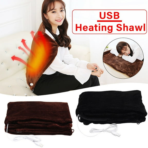 karymi Warming Heating Blanket Pad Shoulder Neck Mobile Heating Shawl USB Gifts for Women Hiking Essentials