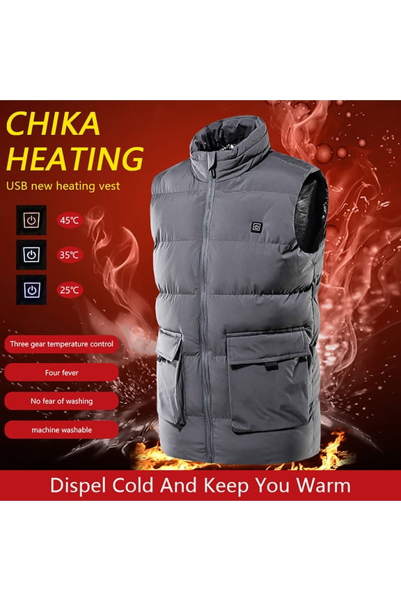 Winter Warm Men Women Heating Vest USB Infrared Flexible Outdoor Jacket Weekly flyer Camping Accessories Mens Gifts