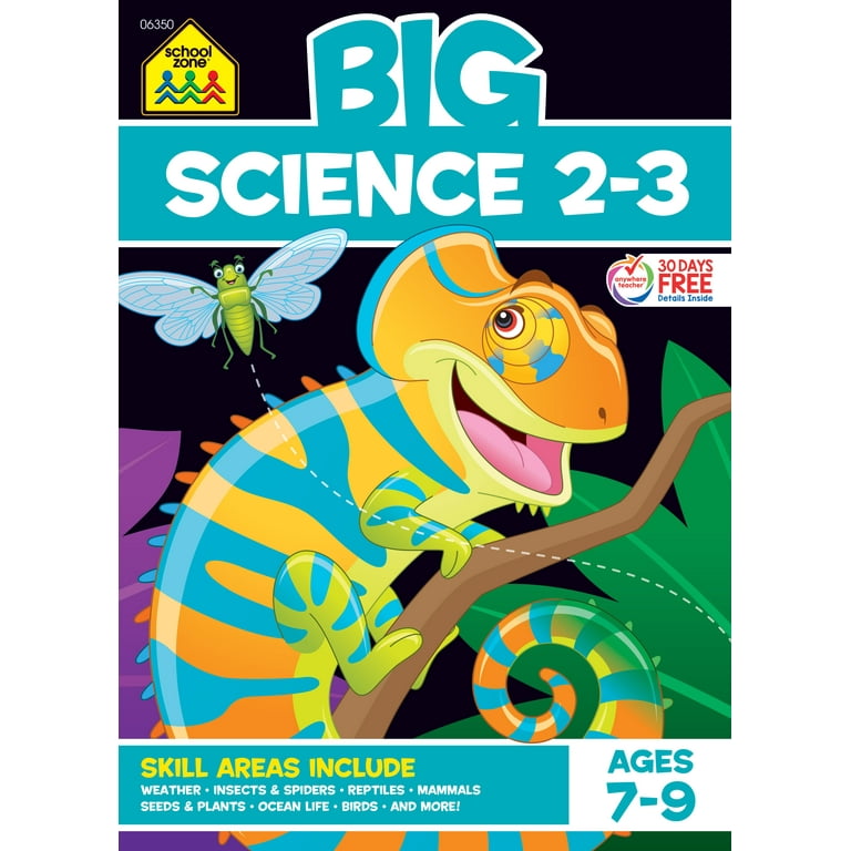 SCHOOL ZONE BIG SECOND/THIRD GRADE（2冊） School Zone Big Science 2-3 Workbook - Walmart.com