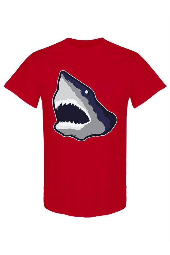 Big Shark Head T-Shirt Men -Image by Shutterstock, Male Large