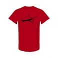 thumbnail image 1 of Big Shark Silhouette T-Shirt Men -Image by Shutterstock, Male 3X-Large, 1 of 2