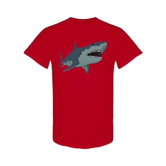 Big Shark T-Shirt Men -Image by Shutterstock, Male Medium