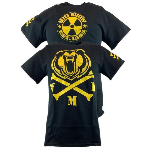 Big Show Cross Bones WMD Mens Black T-shirt L
