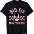 thumbnail image 1 of Big Sis Bad Two the Bone Birthday 2 Years Old Birthday T-Shirt, 1 of 3