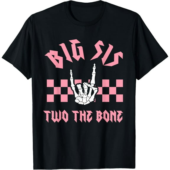Big Sis Bad Two the Bone Birthday 2 Years Old Birthday T-Shirt