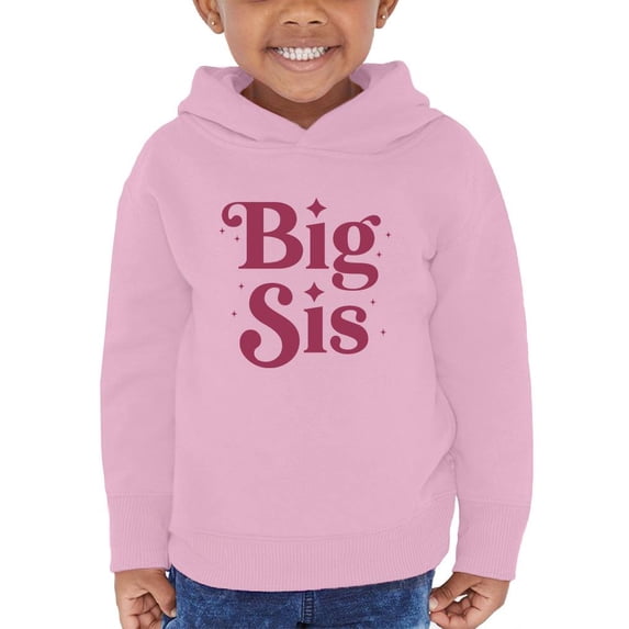 Big Sis. Hoodie Toddler -Smartprints Designs, 2 Toddler