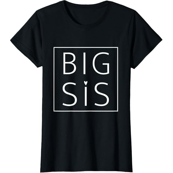 Big Sis Lil Sis Vintage Design Simple Big Sister Little Sister Matching Sibling T-shirt