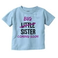 thumbnail image 1 of Big Sis Little Sister Coming Soon Youth T Shirt Tee Girls Infant Toddler Brisco Brands 24M, 1 of 5