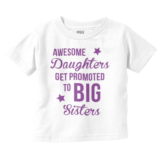 Big Sis Little Sister Younger Sibling Youth T Shirt Tee Girls Infant Toddler Brisco Brands 3T