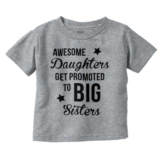 Big Sis Little Sister Younger Sibling Youth T Shirt Tee Girls Infant Toddler Brisco Brands 5T