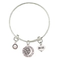 thumbnail image 1 of Big Sis Love You To The Moon Silver Wire Adjustable Bracelet Jewelry, 1 of 1
