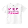 thumbnail image 1 of Big Sis Rocks Younger Little Sister Toddler Boy Girl T Shirt Infant Toddler Brisco Brands 2T, 1 of 6
