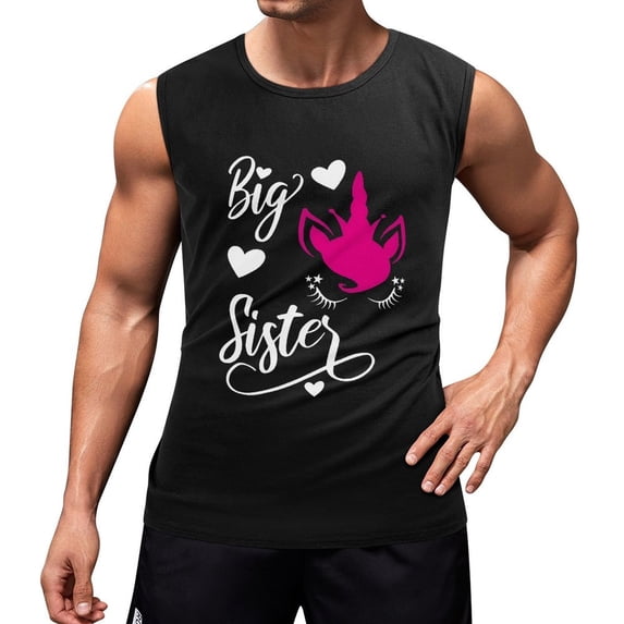 Big Sister Again Men'S Muscle T-Shirt, Sleeveless, Muscle Tank Tee Top S