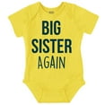 thumbnail image 1 of Big Sister Again Older Sibling Cute Bodysuit Jumper Girls Infant Baby Brisco Brands 24M, 1 of 6