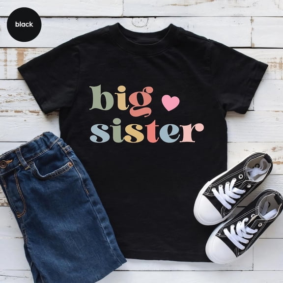 Big Sister Announcement Shirt: Cotton Blend Tee, F6623 All Size S-5Xl