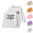 thumbnail image 1 of Big Sister Announcement Sweatshirts for Girl Long Sleeve Crewneck I'm Going to Be A Big Sister Sweatshirt Pullover Top, 1 of 1