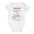thumbnail image 1 of Big Sister Baby Bodysuit Cute Sister Announcement for Pregnancy Reveal 0-3m White, 1 of 2