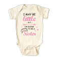 thumbnail image 1 of Big Sister Baby Bodysuit Cute Sister Announcement for Pregnancy Reveal 18m Natural, 1 of 2