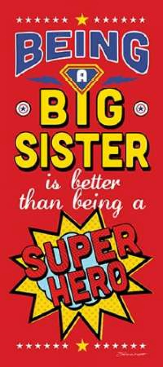 Big Sister Canvas Art - Stephanie Marrott (10 x 20)
