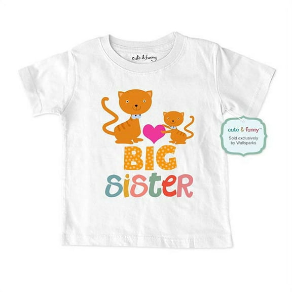 Big Sister Cats (design1) - wallsparks cute & funny Brand - Soft Infant & Toddler Shirt