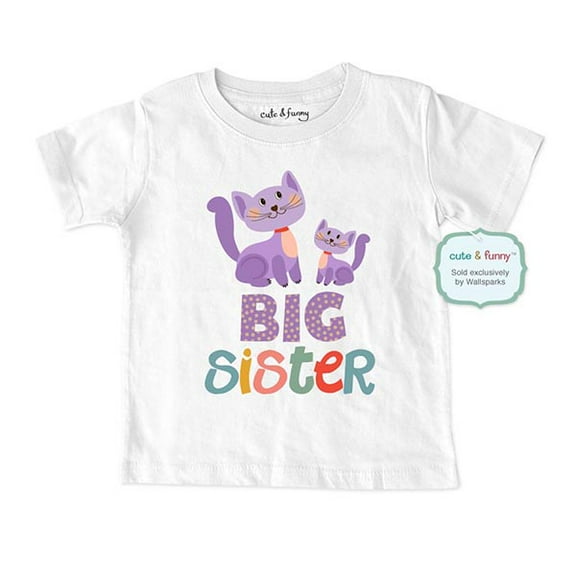 Big Sister Cats (design2) - wallsparks cute & funny Brand - Soft Infant & Toddler Shirt