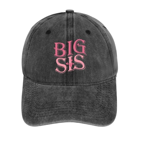 Big Sister Charcoal Hat Adjustable Funny Fashion Unisex Baseball Cap for Men Women