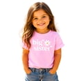 thumbnail image 1 of Big Sister Daisy Shirt for Girls Sibling Reveal Announcement Tee, Pink Shirt, 3T, 1 of 8
